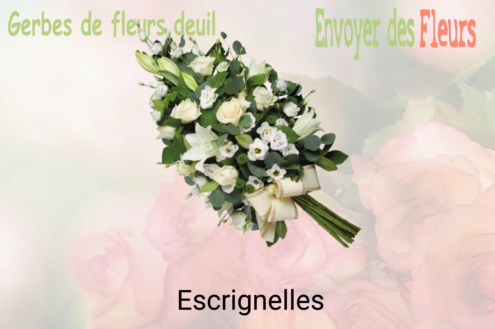 Gerbe de fleurs de deuil livrée à Escrignelles